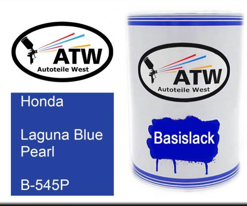 Honda, Laguna Blue Pearl, B-545P: 500ml Lackdose, von ATW Autoteile West.